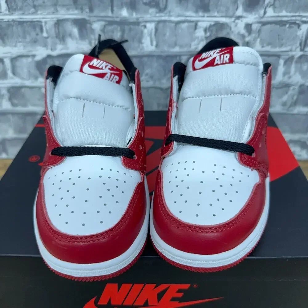 Nike Air Jordan AJ 1 Retro Low OG Chicago Black Red HQ6999-600 GS Youth Size 4Y